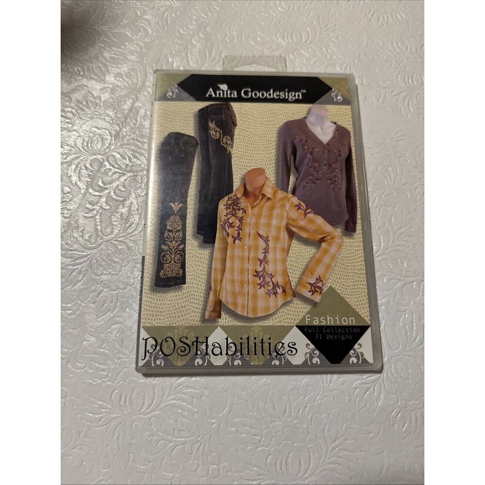 POSHABILITIES Anita Goodesign Embroidery Machine Design CD 87AGHD EUC